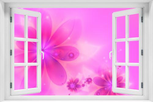 Fototapeta Naklejka Na Ścianę Okno 3D - Pink  background