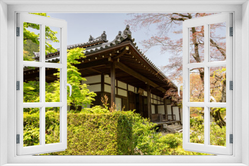 Fototapeta Naklejka Na Ścianę Okno 3D - Main building of Jojakko-ji temple in Kyoto, Japan 