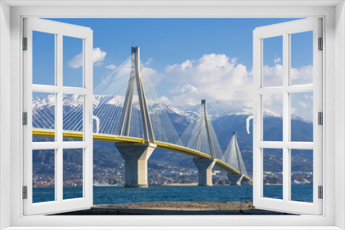 Fototapeta Naklejka Na Ścianę Okno 3D - The Rio Antirrio bridge in Greece