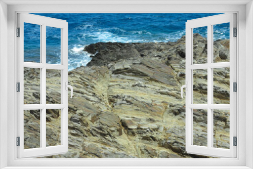 Fototapeta Naklejka Na Ścianę Okno 3D - Beautiful scenic view on rocky coastline Mediterranean sea
