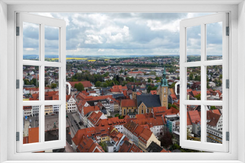 Fototapeta Naklejka Na Ścianę Okno 3D - Panorama Stadt Freiberg