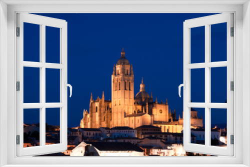 Fototapeta Naklejka Na Ścianę Okno 3D - Cathedral of Segovia, Spain