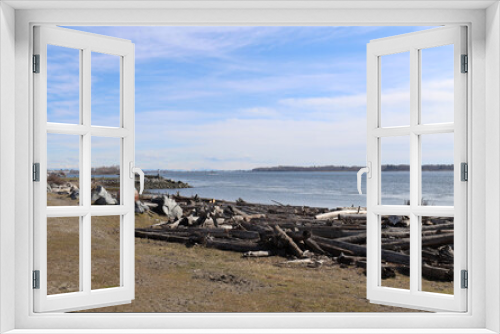 Fototapeta Naklejka Na Ścianę Okno 3D - Entrance to Richmond harbor in British Columbia