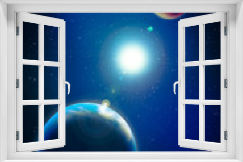 Fototapeta Naklejka Na Ścianę Okno 3D - Image of earth planet. Elements of this image are furnished by N