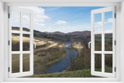 Fototapeta Naklejka Na Ścianę Okno 3D - landscape with river