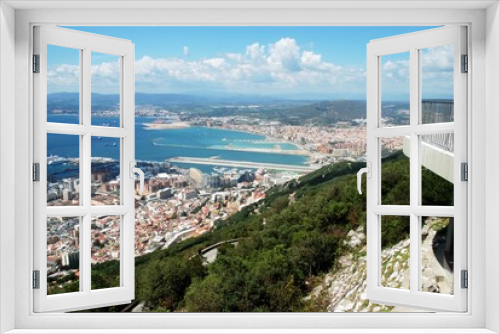 Fototapeta Naklejka Na Ścianę Okno 3D - Gibraltar town and sea © Arena Photo UK