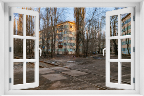 Fototapeta Naklejka Na Ścianę Okno 3D - Poverty slum part of Voronezh Russia
