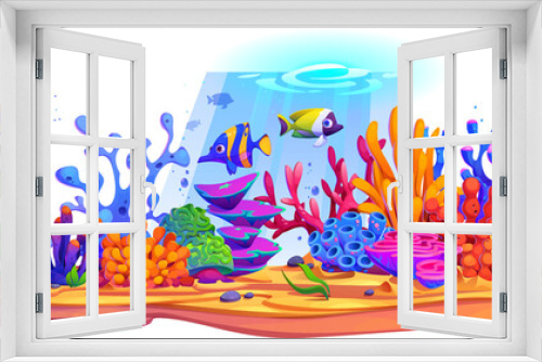 Fototapeta Naklejka Na Ścianę Okno 3D - Composition with Seaweed and Corals