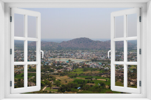 Panoramic view of the Gingee city near capital of tamil Nadu 