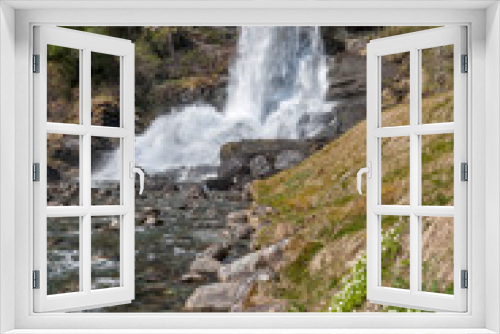 Fototapeta Naklejka Na Ścianę Okno 3D - waterfall in Norway
