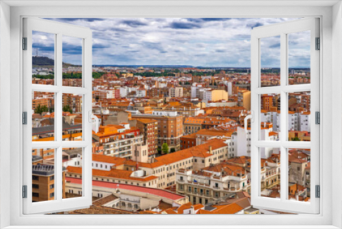 Fototapeta Naklejka Na Ścianę Okno 3D - Panoramic View from Valladolid Cathedral, Valladolid, Castile and Leon, Spain, Europe