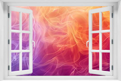 Abstract Light Purple and Orange Flames on a Background
