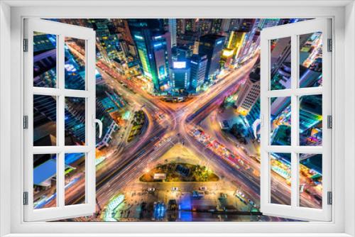 Fototapeta Naklejka Na Ścianę Okno 3D - Seoul From Above