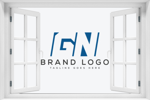 letter GN logo design vector template design for brand