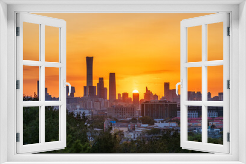 Fototapeta Naklejka Na Ścianę Okno 3D - Beautiful sunrise of Beijing City