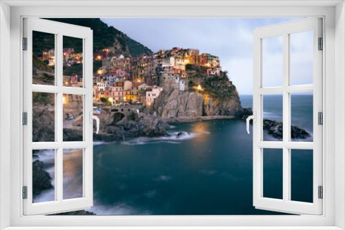 Fototapeta Naklejka Na Ścianę Okno 3D - a scenic view of Manarola Cinque Terre.