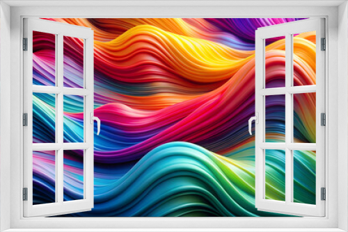 Colorful wavy gradient shape abstract background
