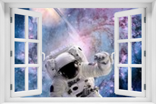 Fototapeta Naklejka Na Ścianę Okno 3D - Astronaut Spaceman Suit Spiral