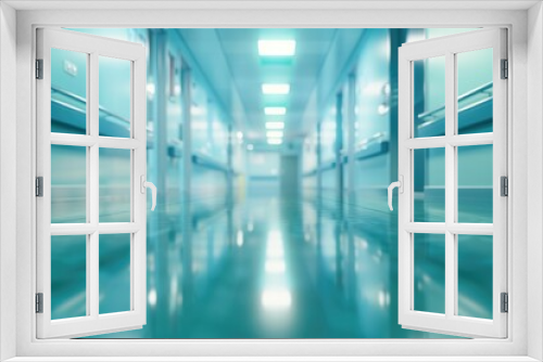 Medical background and hospital room with modern clinical interior.