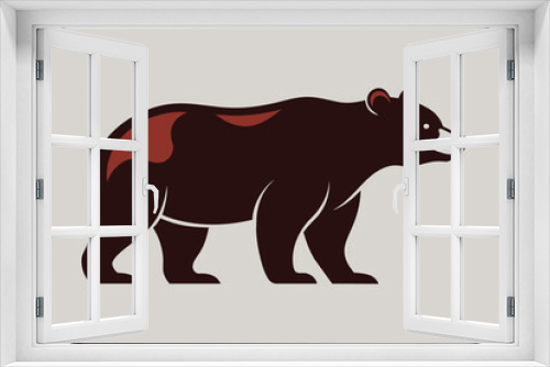 Fototapeta Naklejka Na Ścianę Okno 3D - Hand drawn bear for your design, wildlife concept vector