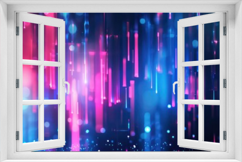 abstract neon lights background design, shiny and bright blues and purples
