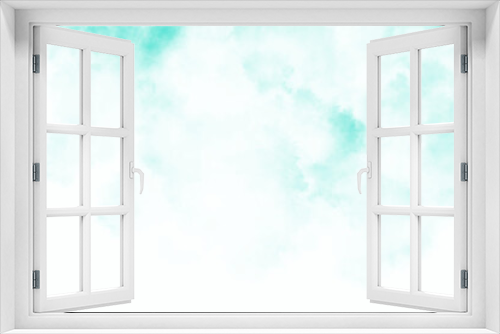 Fototapeta Naklejka Na Ścianę Okno 3D - Teal Transparent Smoke Overlay 