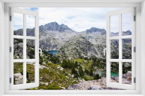 Fototapeta Naklejka Na Ścianę Okno 3D - Summer landscape in Vall de Boi in Aiguestortes and Sant Maurici National Park, Spain