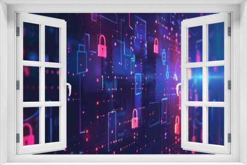 abstract background technology security