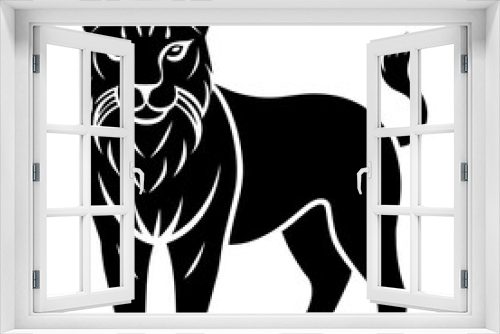 Fototapeta Naklejka Na Ścianę Okno 3D - Jaguar logo icon