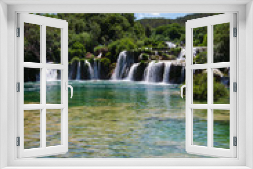 Fototapeta Naklejka Na Ścianę Okno 3D - Krka Falls Croatia