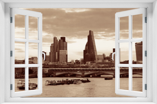 Fototapeta Naklejka Na Ścianę Okno 3D - London cityscape
