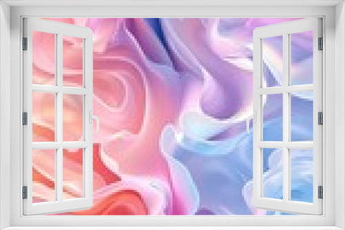 Vivid Pastel Background: Holographic Style, Soft Forms, Limited Color Range, Colorful Illustration