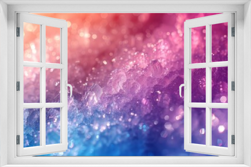 Abstract background of glitter, pink, blue and white colors