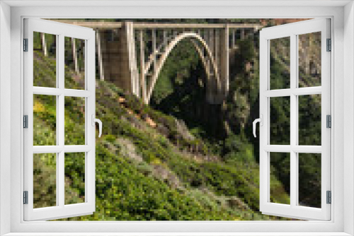 Fototapeta Naklejka Na Ścianę Okno 3D - Bixby Bridge, Big Sur - California