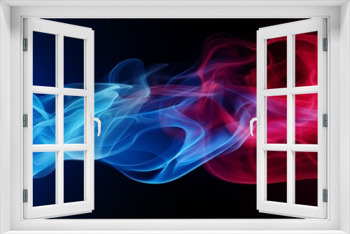 abstract blue red colorful smoke