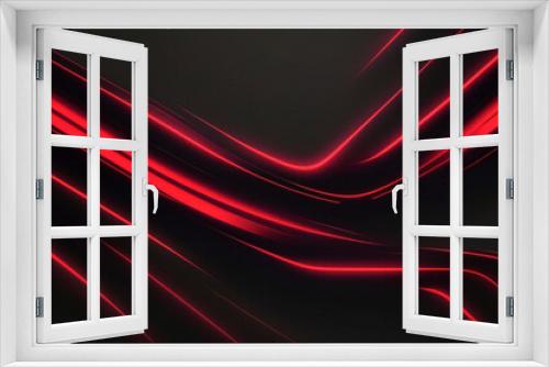 Fondo de negocios de tecnología abstracta plana informe negro rojo con cubos de rayas