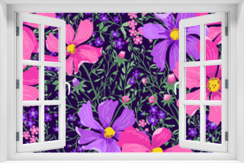 Fototapeta Naklejka Na Ścianę Okno 3D - Seamless floral pattern.