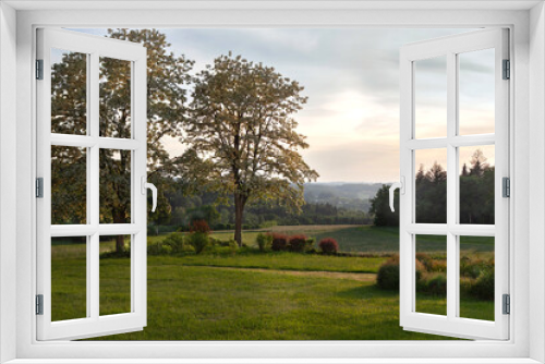 Fototapeta Naklejka Na Ścianę Okno 3D - Panoramic view in French Correze country