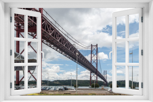 Fototapeta Naklejka Na Ścianę Okno 3D - Lisbona, Ponte 1