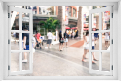 Fototapeta Naklejka Na Ścianę Okno 3D - Blurred people walking in the shopping mall