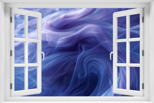A mystical swirl of indigo and soft lilac waves, ascending like smoke from an enchanted incense burner.
