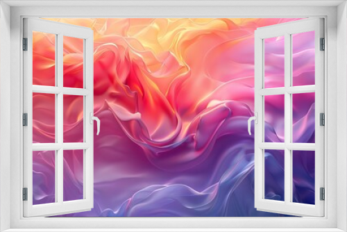 The design of these posters, books, and wall arts are subtle and geometric with a fluid gradient background. They have colorful geometric shapes and liquid colors. They are suitable for