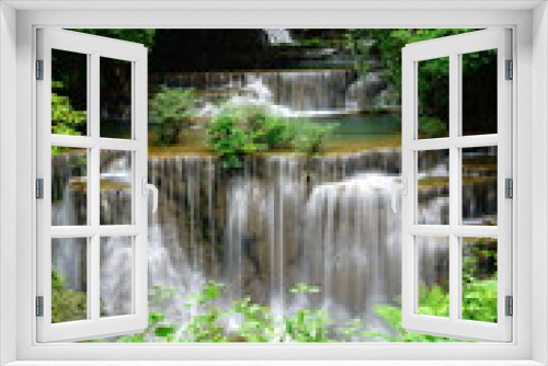 Fototapeta Naklejka Na Ścianę Okno 3D - น้ำตก,น้ำ,waterfall, nice, beautiful, fall, cascade,