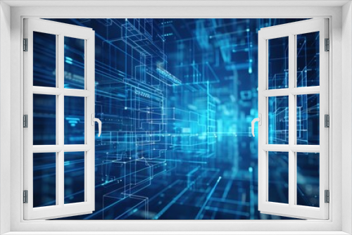 Technology Innovation Development: A 3D illustration representing the development of innovative technologies