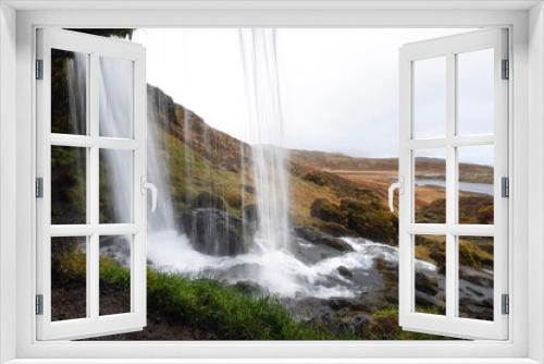 Fototapeta Naklejka Na Ścianę Okno 3D - Selvallafoss, small waterfall in Snaefellsnes Peninsular in Autumn, Iceland