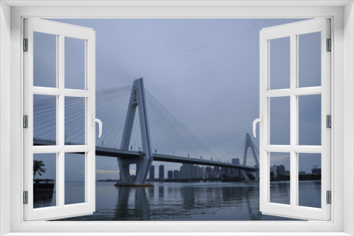 Fototapeta Naklejka Na Ścianę Okno 3D - bridge over the river