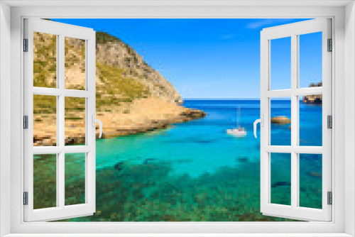 Fototapeta Naklejka Na Ścianę Okno 3D - View of beautiful Cala Figuera bay, Majorca island, Spain