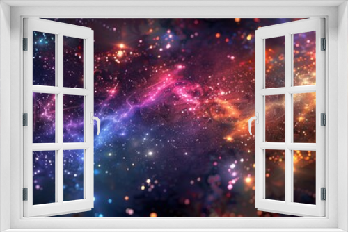 abstract background with stars.