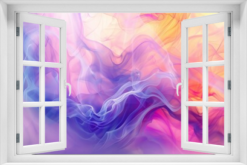 Colorful and fluid abstract design with transparency, ready to add depth to your compositions