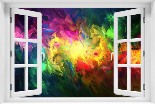 Healing Spectrum: Abstract Composition with Vibrant Colors Representing a Spectrum of Well-being.